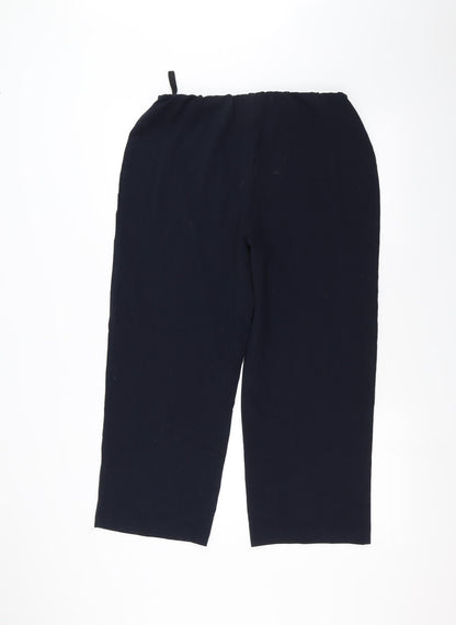 Isle Womens Blue   Trousers  Size 14 L22 in