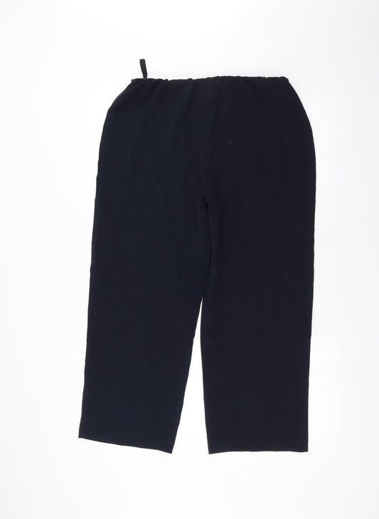 Isle Womens Blue   Trousers  Size 14 L22 in