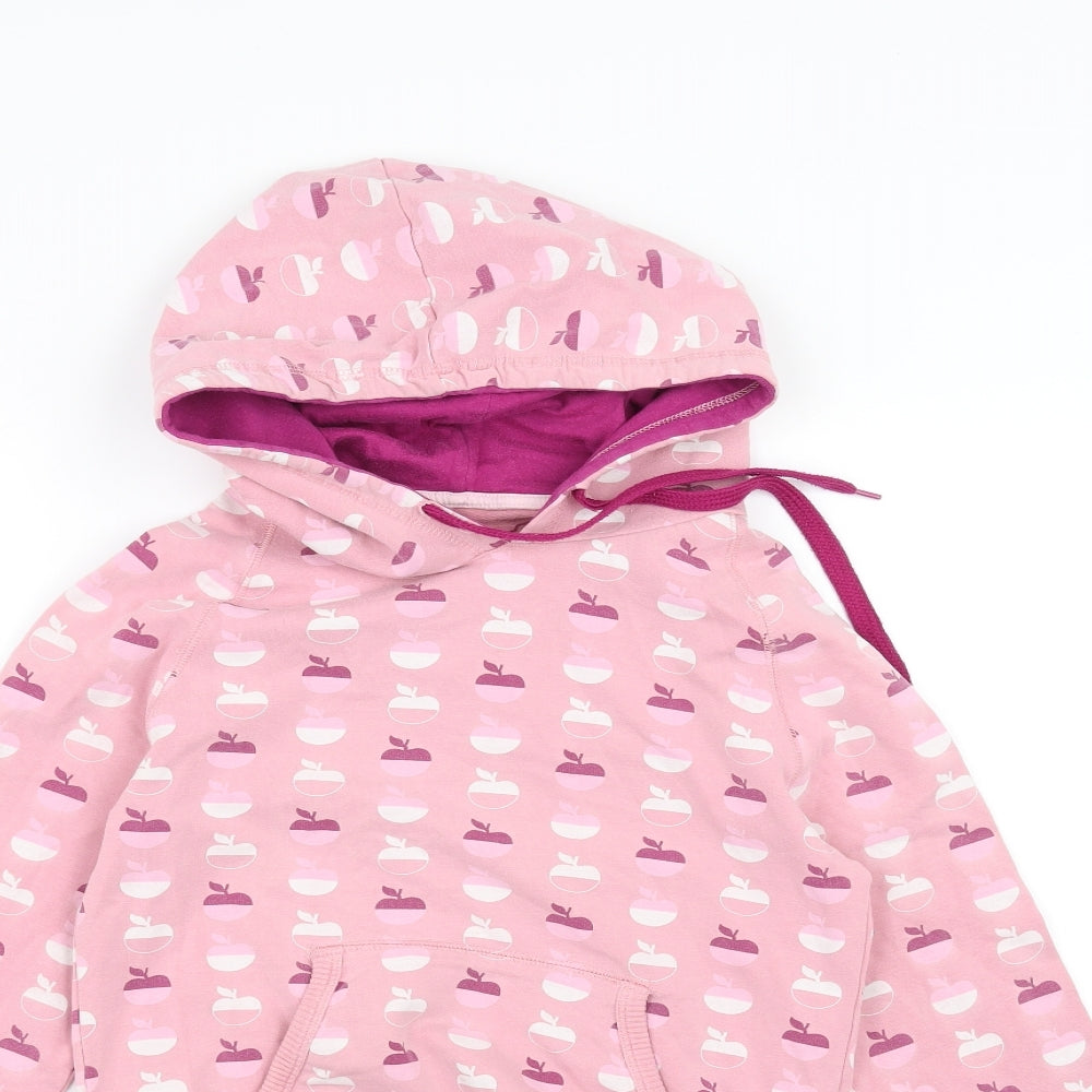 XDYE Girls Pink   Pullover Hoodie Size M  - Apple Print