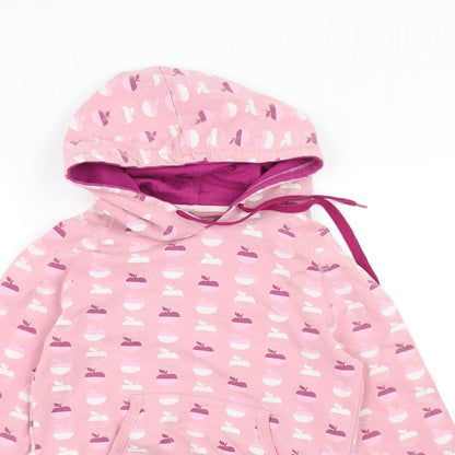 XDYE Girls Pink   Pullover Hoodie Size M  - Apple Print