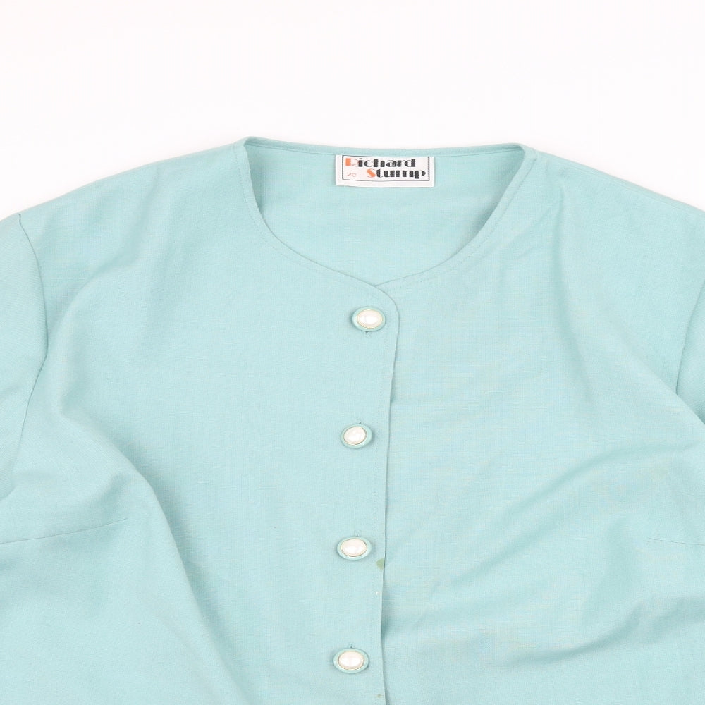 Richard Stump Womens Green   Jacket  Size 20