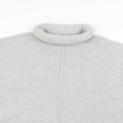 Close-up detail of Atmosphere women’s grey jumper, size UK 14