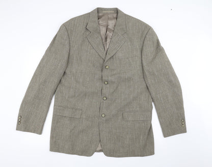 Mens UK Size 42 Preworn Regular Brown Suit Jacket