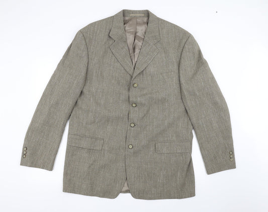 Mens UK Size 42 Preworn Regular Brown Suit Jacket