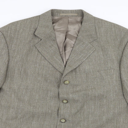 Mens UK Size 42 Preworn Regular Brown Suit Jacket