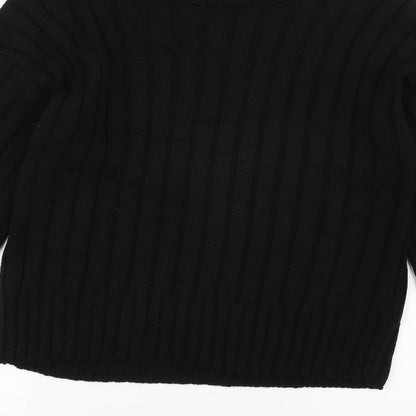 Preworn Womens Black   Pullover Jumper Size S