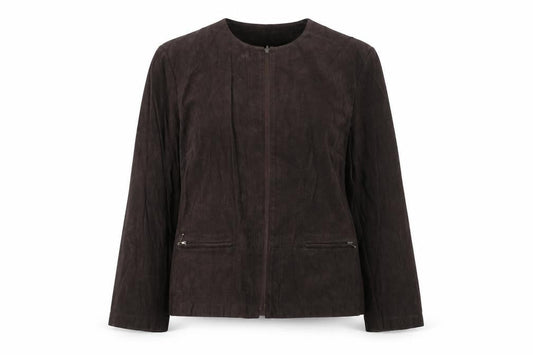 Womens UK Size 12 ELVI Brown Jacket