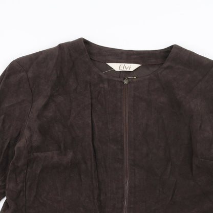 ELVI Womens Brown   Jacket  Size 12
