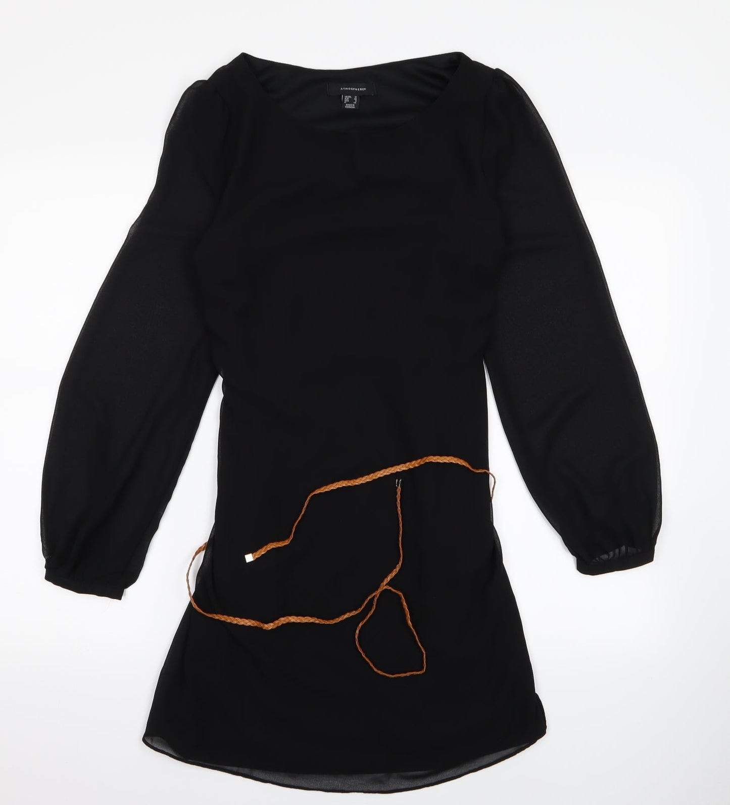 Atmosphere Womens Black  Rayon T-Shirt Dress  Size M