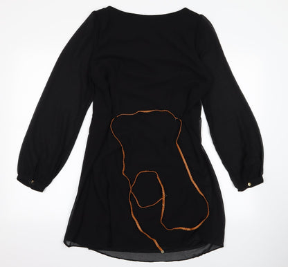 Atmosphere Womens Black  Rayon T-Shirt Dress  Size M
