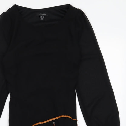 Atmosphere Womens Black  Rayon T-Shirt Dress  Size M