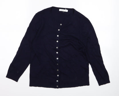 Preworn Womens Blue   Cardigan Jumper Size M