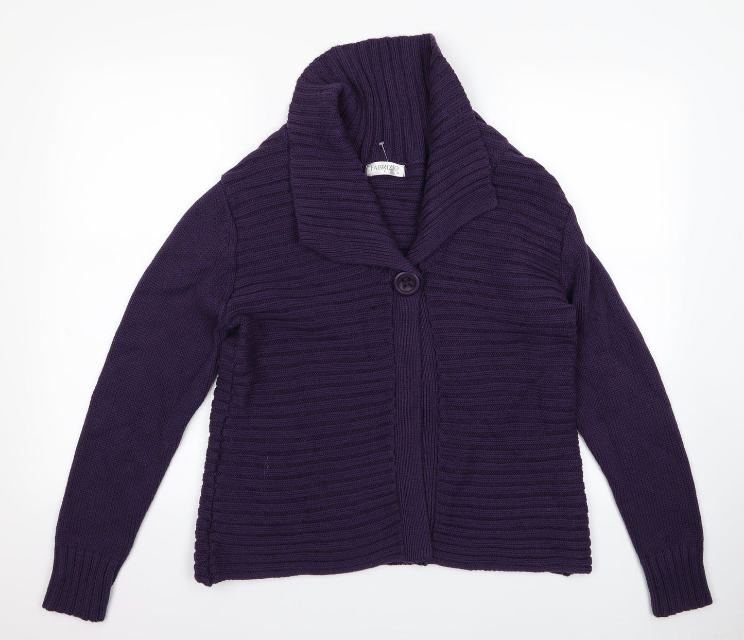 fabrizo Womens Purple   Cardigan Jumper Size L