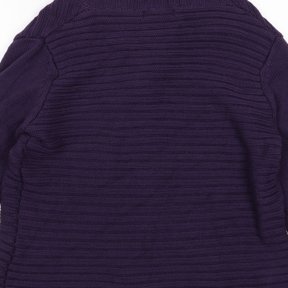 fabrizo Womens Purple   Cardigan Jumper Size L