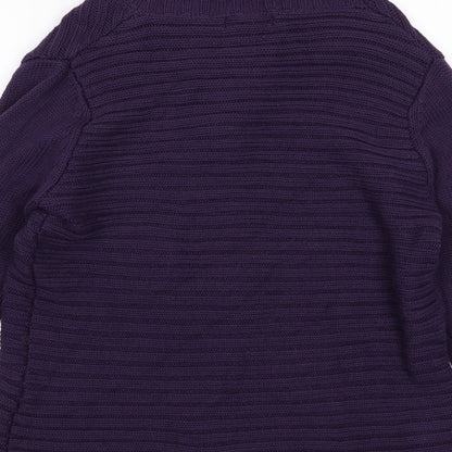 fabrizo Womens Purple   Cardigan Jumper Size L