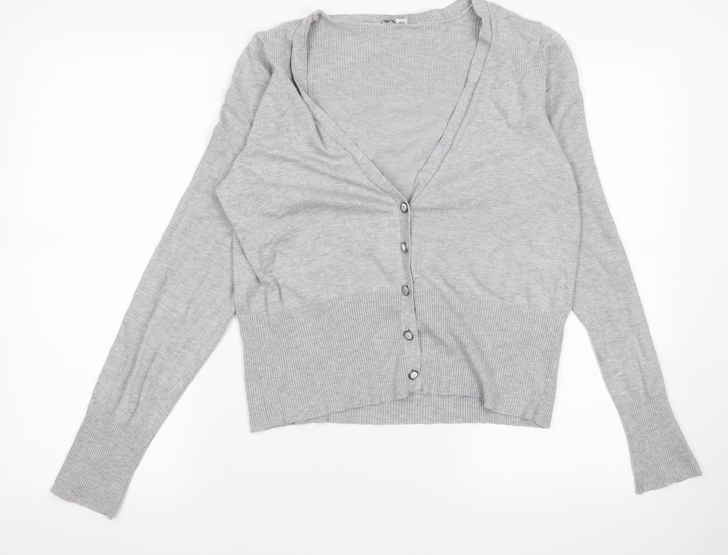 Preworn Womens Grey   Cardigan Jumper Size M