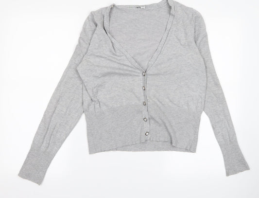 Preworn Womens Grey   Cardigan Jumper Size M