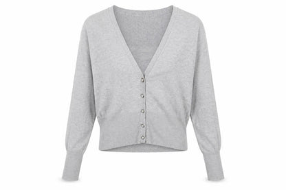 Preworn Womens Grey   Cardigan Jumper Size M
