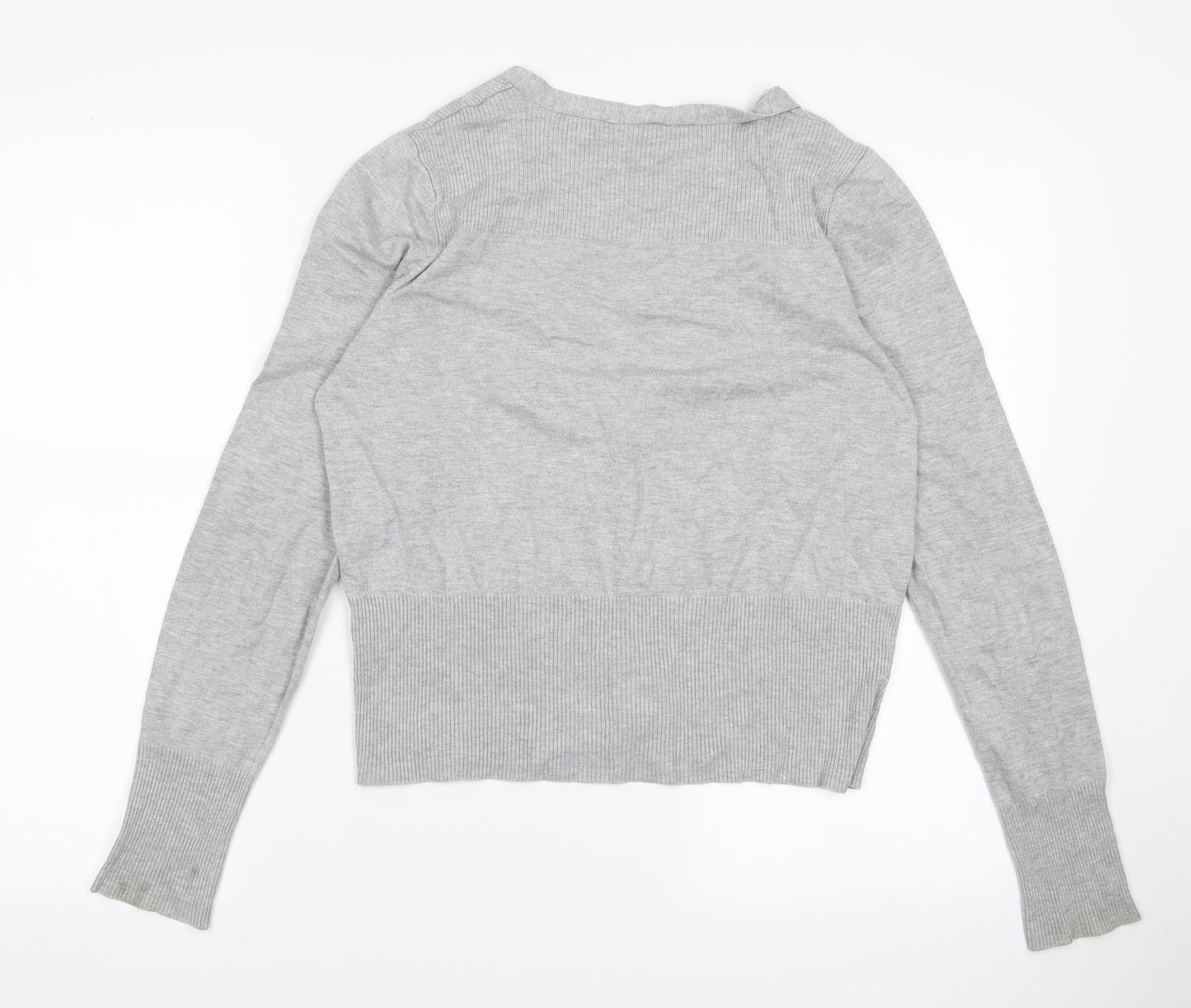 Preworn Womens Grey   Cardigan Jumper Size M