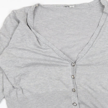 Preworn Womens Grey   Cardigan Jumper Size M