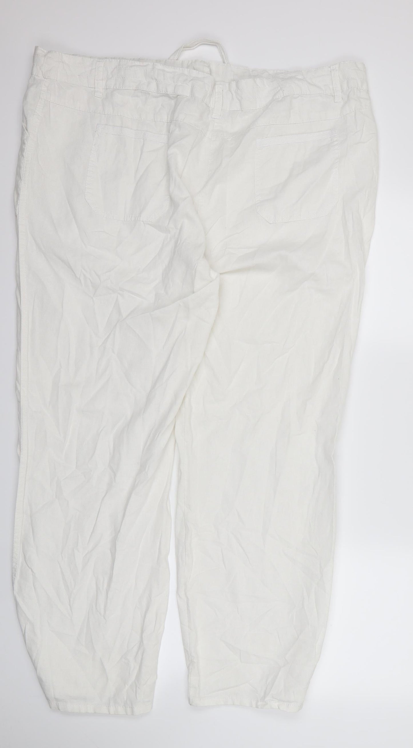 TU Womens White   Trousers  Size 44 L31 in
