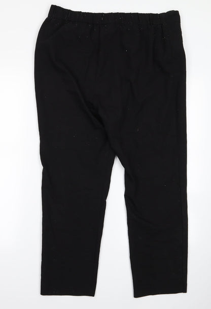 bonmrache Womens Black   Trousers  Size 16 L23 in