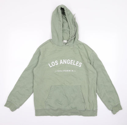 H&M Womens Green  Rayon Pullover Jumper Size XS