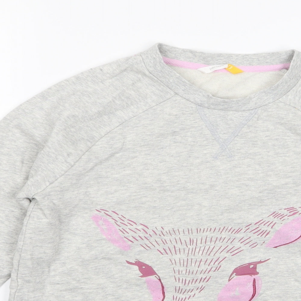 John Lewis Womens Grey   Pullover Jumper Size 14  - Deer