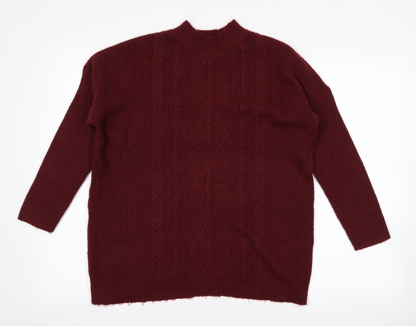 Peacocks Womens Red   Pullover Jumper Size L