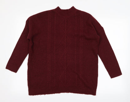 Peacocks Womens Red   Pullover Jumper Size L