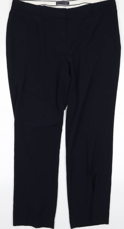 Womens UK Size 18 m&s Regular Fit  Blue Trousers