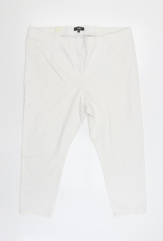 Studio Womens White   Trousers  Size 20 L23 in