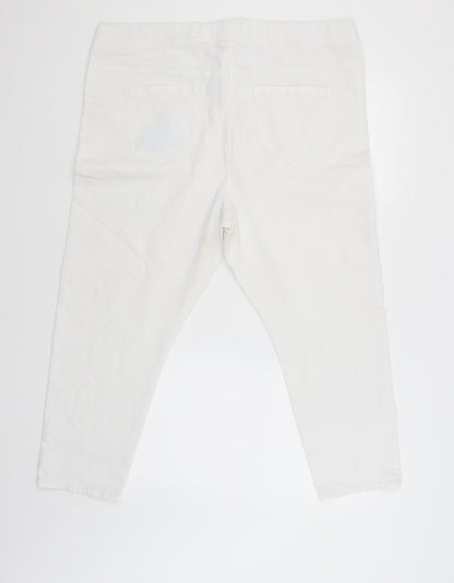 Studio Womens White   Trousers  Size 20 L23 in