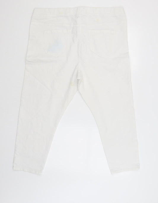 Studio Womens White   Trousers  Size 20 L23 in