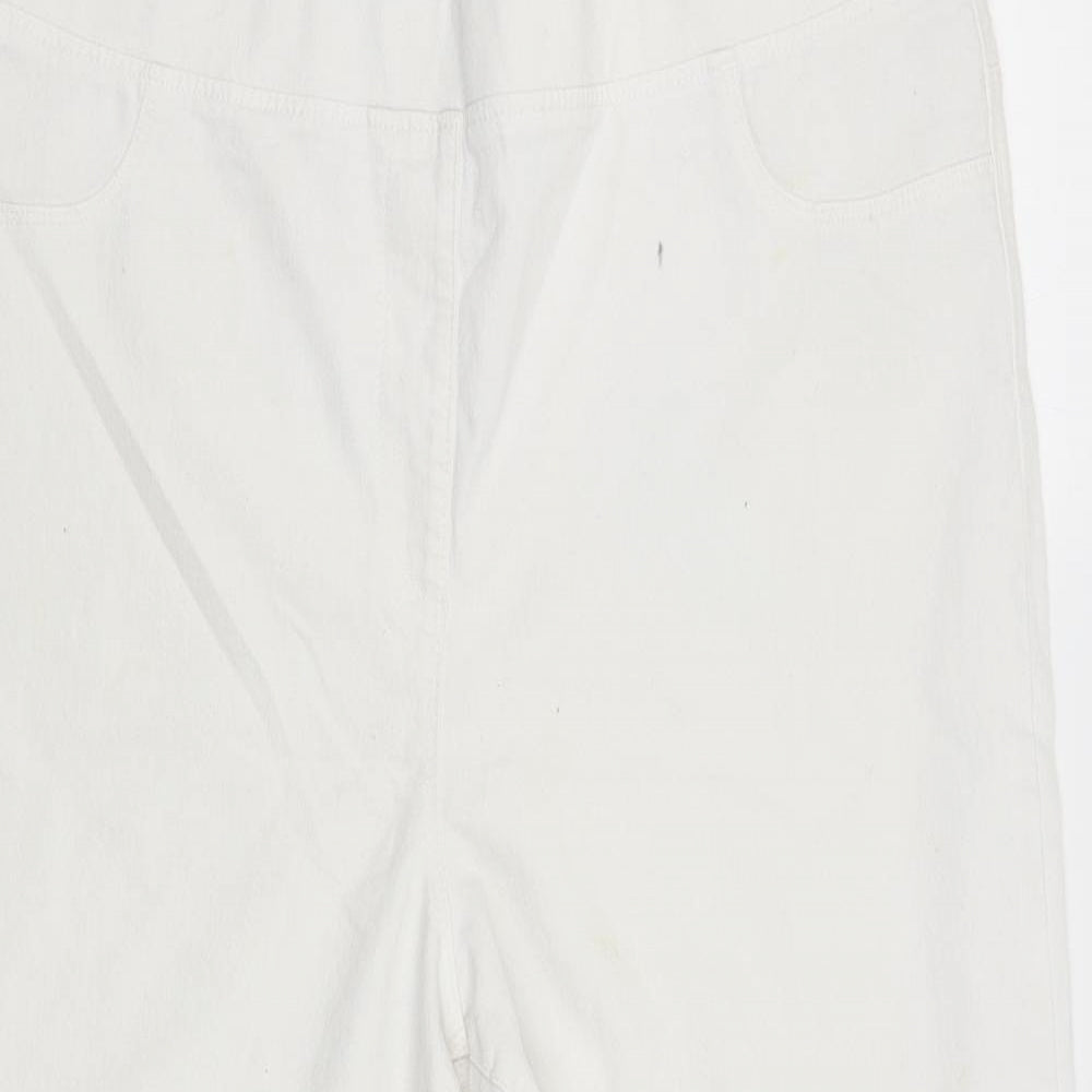 Studio Womens White   Trousers  Size 20 L23 in