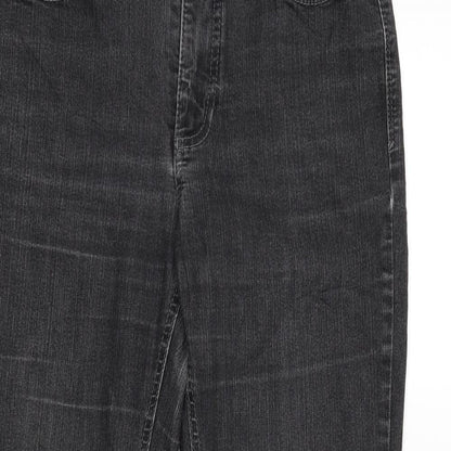 Womens UK Size 38 MAC Jeans Regular Fit Straight Black Jeans