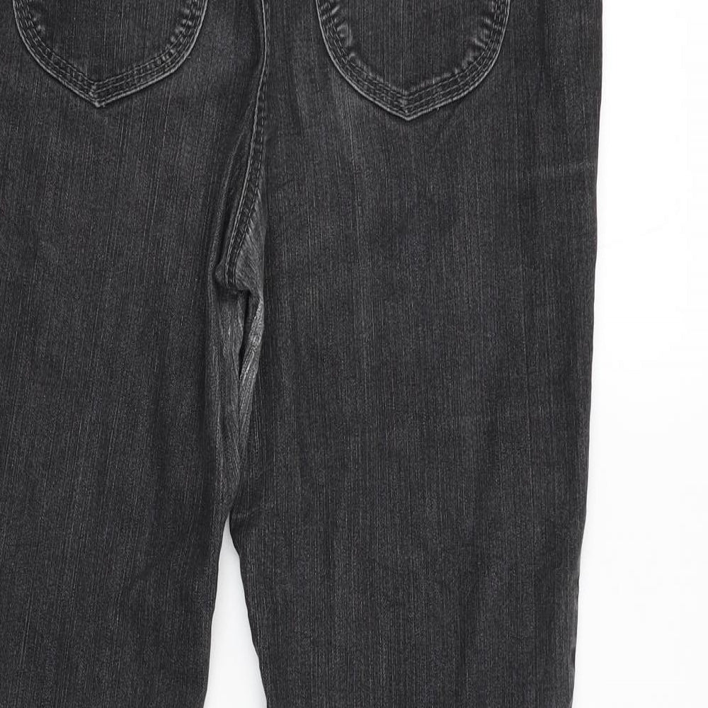 Womens UK Size 38 MAC Jeans Regular Fit Straight Black Jeans
