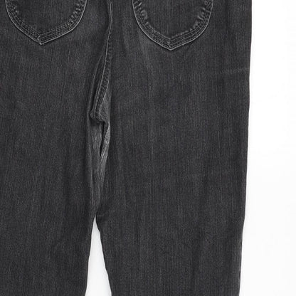 Womens UK Size 38 MAC Jeans Regular Fit Straight Black Jeans