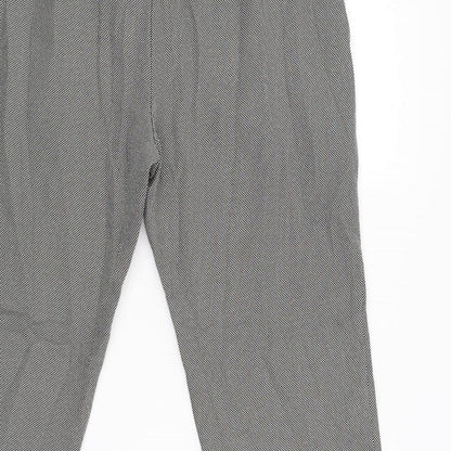 Womens UK Size 14 M&S Regular Fit  Black Trousers