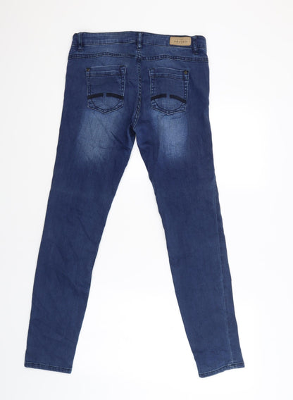 Womens UK Size 38 Review Regular Fit Straight Blue Jeans