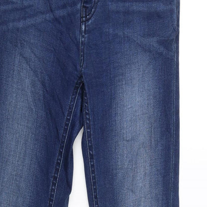 Womens UK Size 38 Review Regular Fit Straight Blue Jeans