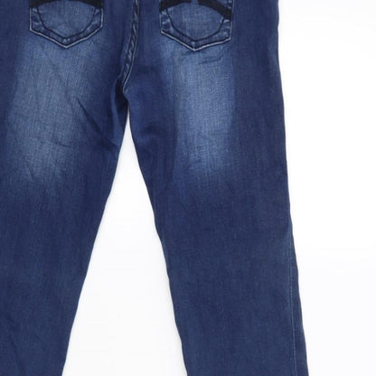 Womens UK Size 38 Review Regular Fit Straight Blue Jeans