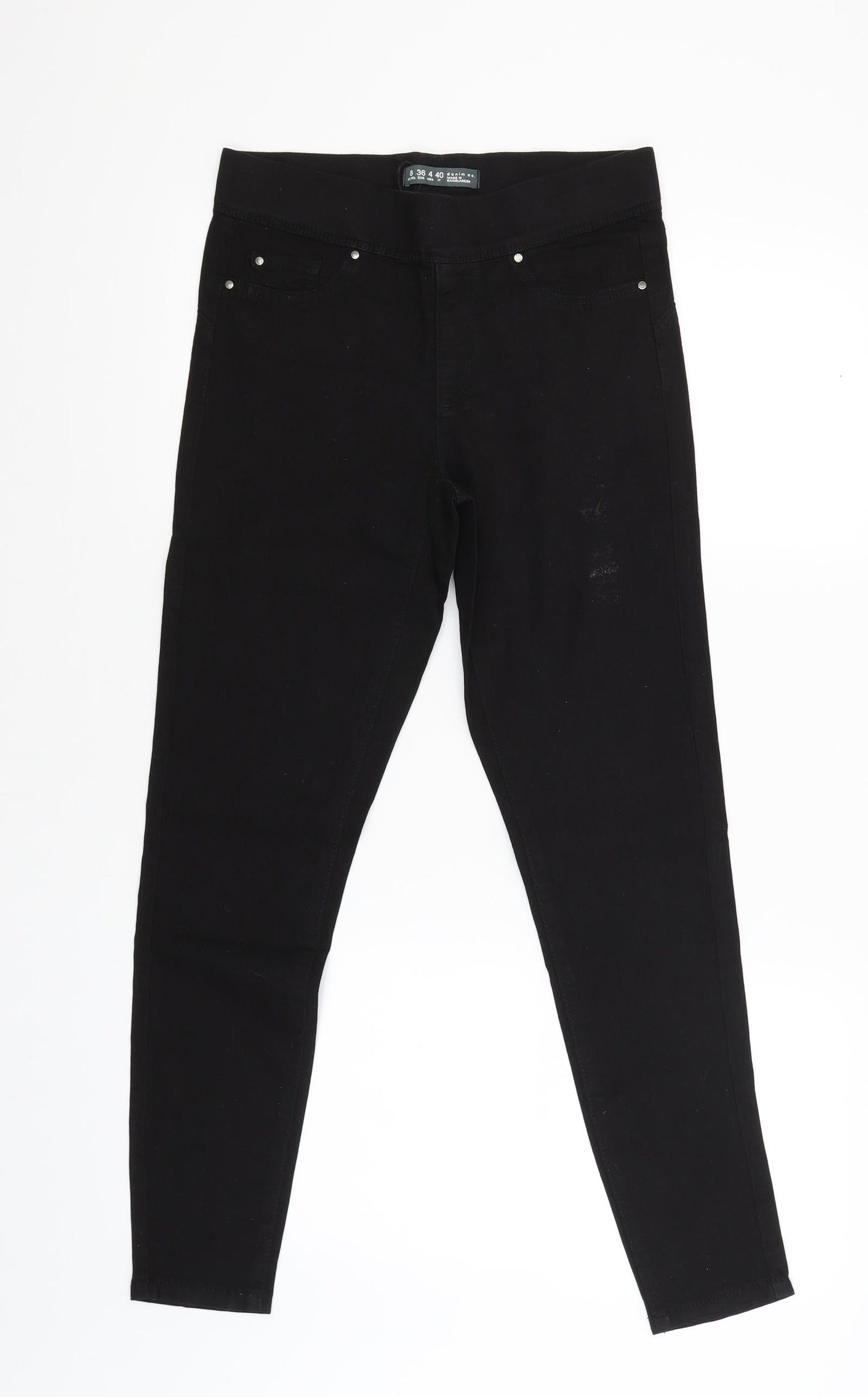 denim.co Womens Black   Trousers  Size 8 L27 in