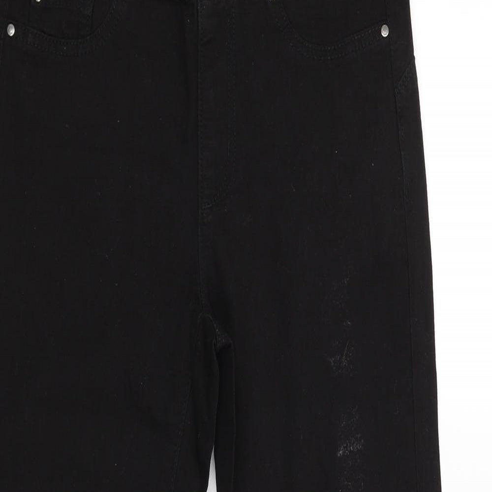 denim.co Womens Black   Trousers  Size 8 L27 in