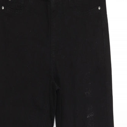 denim.co Womens Black   Trousers  Size 8 L27 in