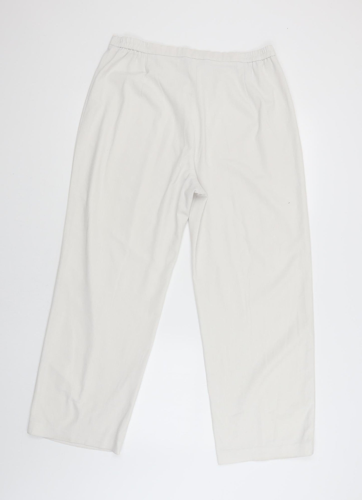 Womens UK Size 16 Paul Seperates Regular Fit Capri White Trousers