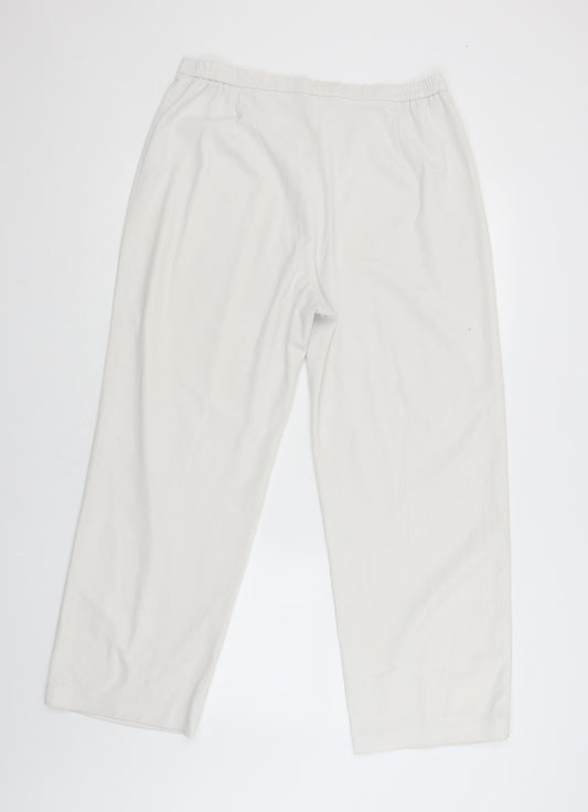 Womens UK Size 16 Paul Seperates Regular Fit Capri White Trousers