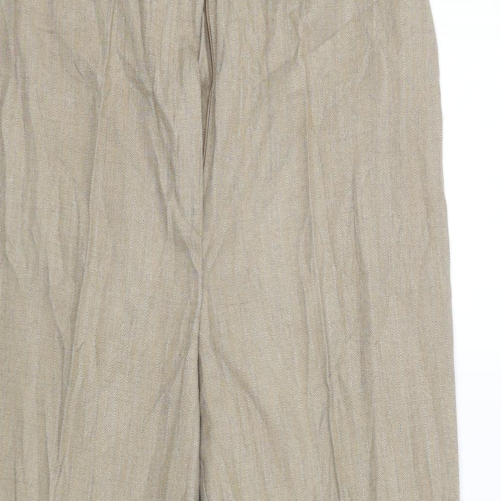 Womens UK Size 16 Ellie Louise Regular Fit Chino Beige Trousers