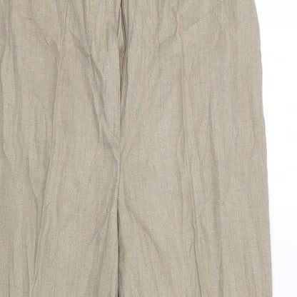 Womens UK Size 16 Ellie Louise Regular Fit Chino Beige Trousers