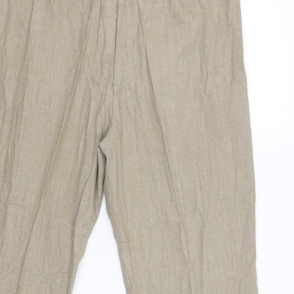 Womens UK Size 16 Ellie Louise Regular Fit Chino Beige Trousers